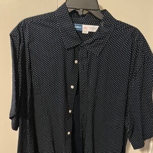 Old Navy Men's Black Polka Dot Shirt